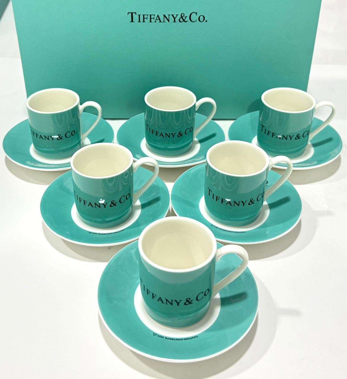 Tiffany & Co. Turkish coffeeÂ set of six cups